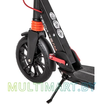 Самокат Tech Team City Scooter Disk Brake 2021 (черный/красный) картинка 3
